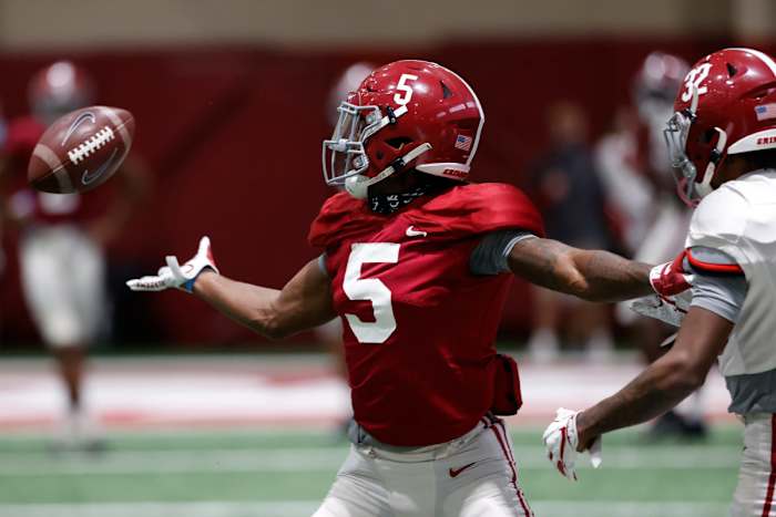Jalyn Armour-Davis, Alabama practice, Nov. 11, 2020